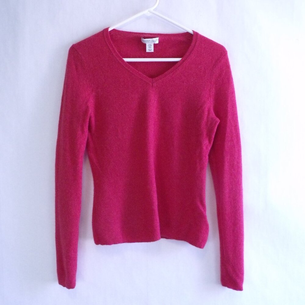 Adrienne Vittadini Red Cashmere Sweater